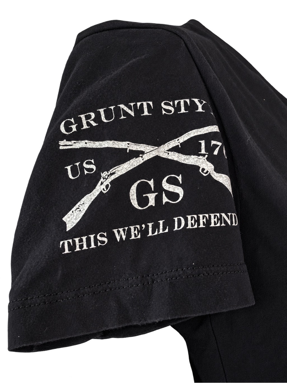 Grunt Style Women’s Veteran Black Graphic T-Shirt Patriotic - Picture 8 of 8